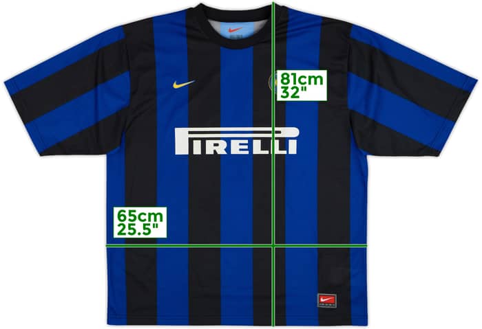 1999-00 Inter Milan Basic Home Shirt Ronaldo #9 - 7/10 - (XL)