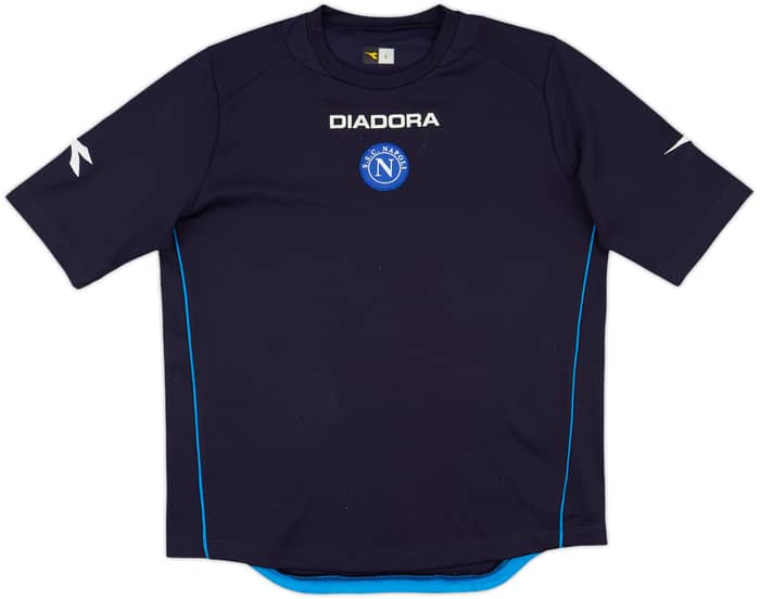 2006-07 Napoli Diadora Training Shirt - 8/10 - (L)