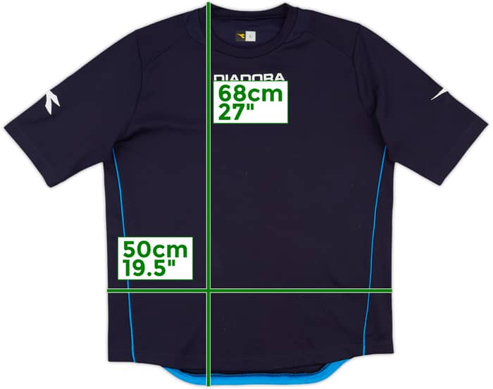 2006-07 Napoli Diadora Training Shirt - 8/10 - (L)