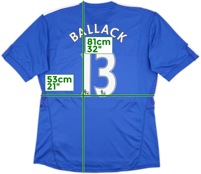 2009-10 Chelsea Home Shirt Ballack #13 - 8/10 - (L)