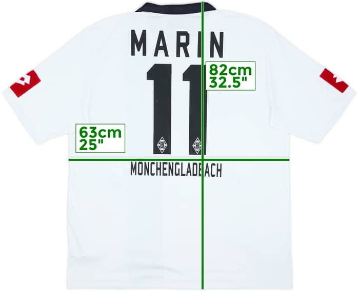 2008-09 Borussia Monchengladbach Home Shirt Marin #11 - 5/10 - (XXL)