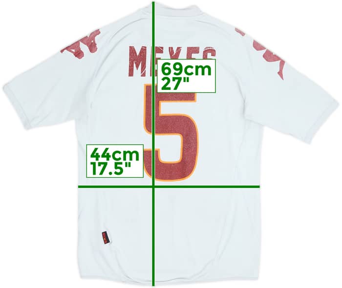 2007-08 Roma Away Shirt Mexes #5 - 4/10 - (M)