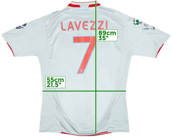 2009-10 Napoli Away Shirt Lavezzi #7 - 6/10 - (3XL)