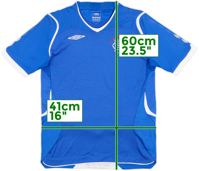 2008-09 Rangers Home Shirt - 7/10 - (L.Boys)