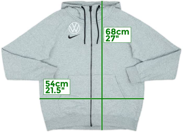 2022-23 Wolfsburg Nike Hooded Track Jacket - 8/10 - (M)