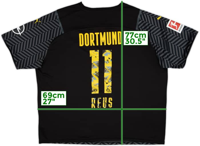 2021-22 Borussia Dortmund Away Shirt Reus #11 - 4/10 - (3XL)