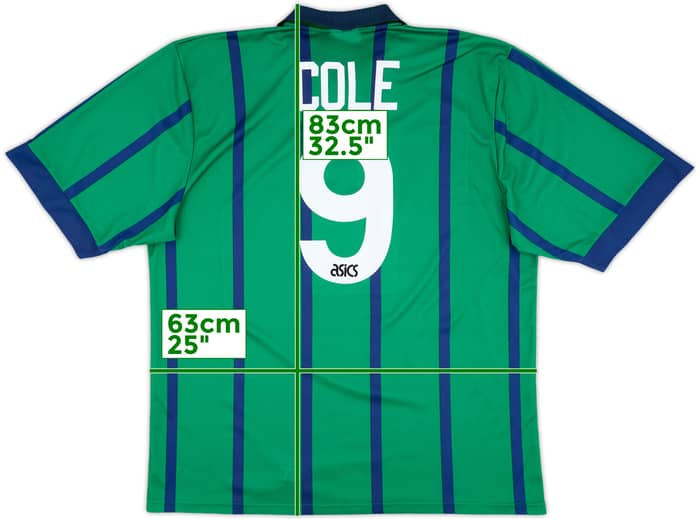 1994-95 Newcastle Third Shirt Cole #9 - 8/10 - (XXL)