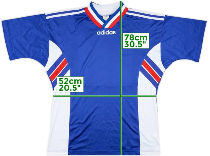 1996 France U-21 Match Issue Home Shirt #13