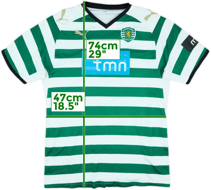 2008-09 Sporting Lisbon Home Shirt - 4/10 - (M)