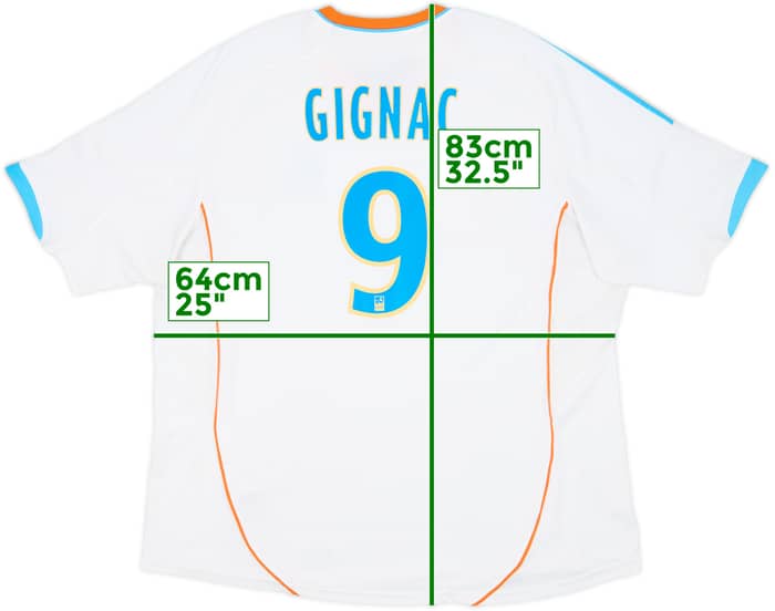 2012-13 Olympique Marseille Home Shirt Gignac #9 - 6/10 - (3XL)