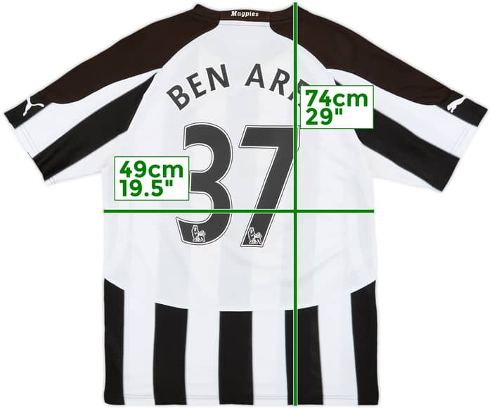 2010-11 Newcastle Home Shirt Ben Arfa #37 - 6/10 - (M)