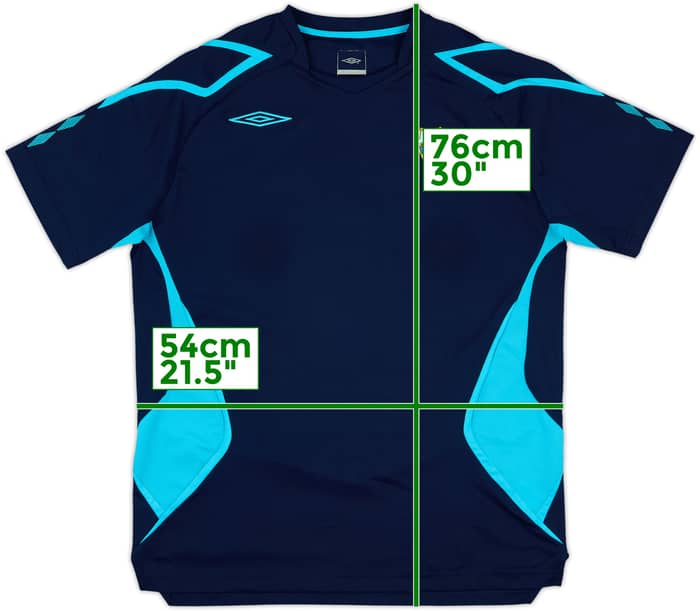 2007-08 Malaga Umbro Player Issue Training Shirt #9 - 5/10 - (L)