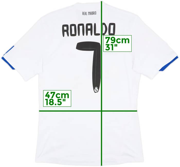 2010-11 Real Madrid Home Shirt Ronaldo #7 - 6/10 - (M)