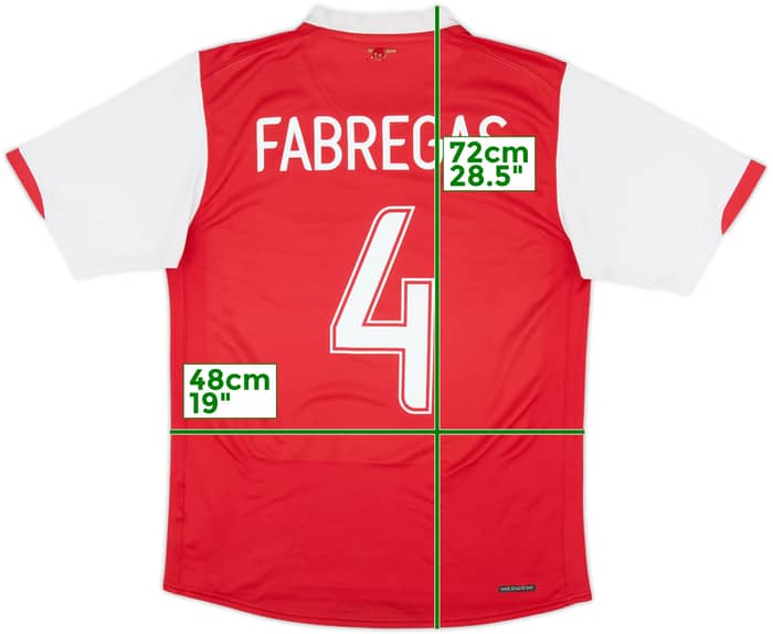 2006-08 Arsenal Home Shirt Fabregas #4 - 5/10 - (XL.Boys)