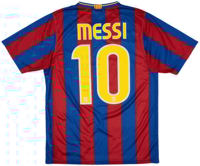 2009-10 Barcelona Basic Home Shirt Messi #10 - 7/10 - (S)
