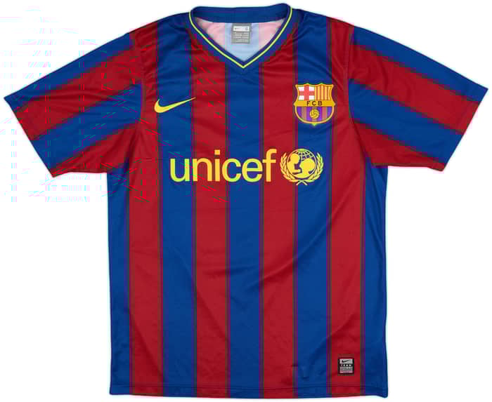 2009-10 Barcelona Basic Home Shirt Messi #10 - 7/10 - (S)