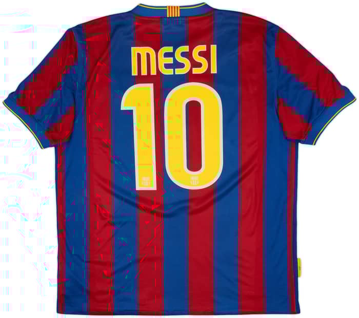 2009-10 Barcelona Home Shirt Messi #10 - 6/10 - (L)