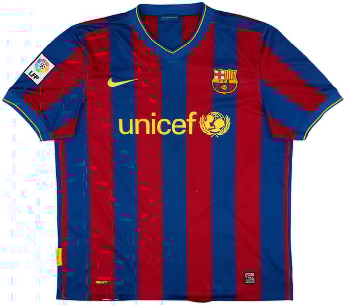 2009-10 Barcelona Home Shirt Messi #10 - 6/10 - (L)