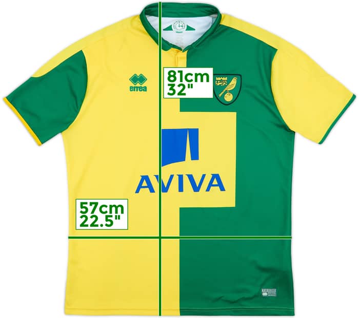 2015-16 Norwich Home Shirt - 6/10 - (XXL)