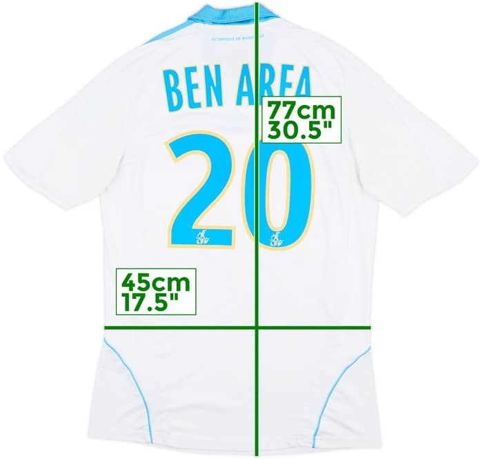 2008-09 Olympique Marseille Home Shirt Ben Arfa #20 - 6/10 - (S)
