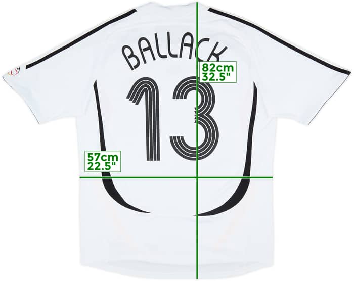 2005-07 Germany Home Shirt Ballack #13 - 6/10 - (XL)