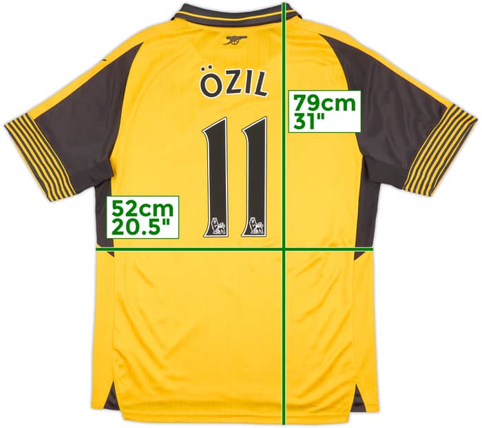2016-17 Arsenal Away Shirt Ozil #11 - 8/10 - (L)