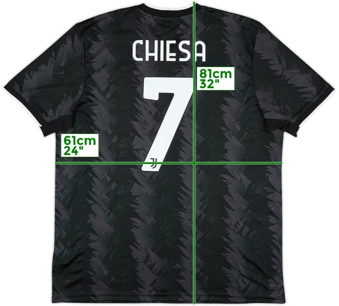 2022-23 Juventus Away Shirt Chiesa #7 - 10/10 - (XL)