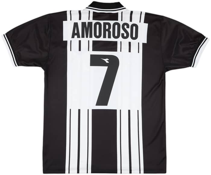 1998-99 Udinese European Home Shirt Amoroso #7 - 8/10 - (XL)
