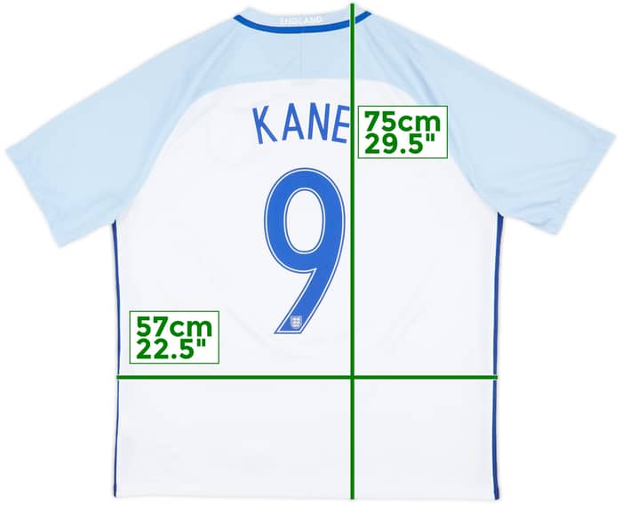2016-17 England Home Shirt Kane #9 - 8/10 - (XL)