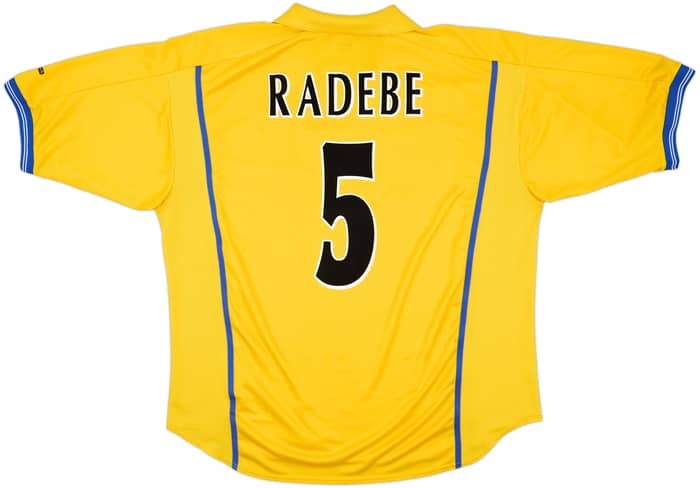 2000-02 Leeds United Away Shirt Radebe #5 - 7/10 - (XXL)