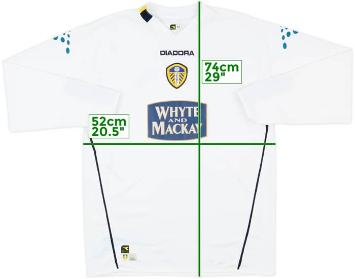 2004-05 Leeds United Home L/S Shirt - 7/10 - (M)