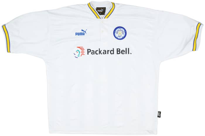1996-98 Leeds United Home Shirt Radebe #5 - 8/10 - (XL)