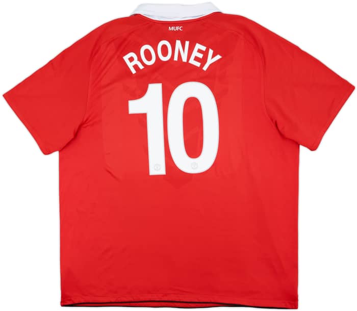 2010-11 Manchester United Home Shirt Rooney #10 - 8/10 - (3XL)