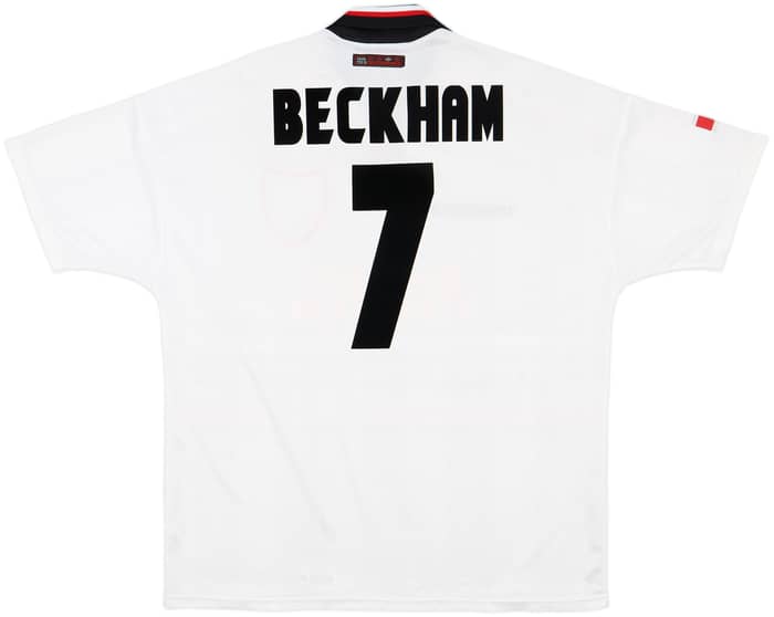 1997-99 Manchester United Away Shirt Beckham #7 - 8/10 - (XXL)