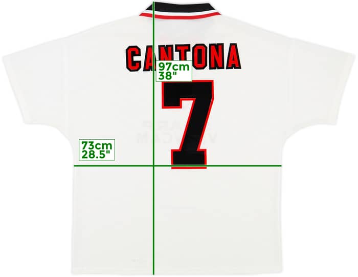 1996-97 Manchester United Away Shirt Cantona #7 - 7/10 - (XXL)