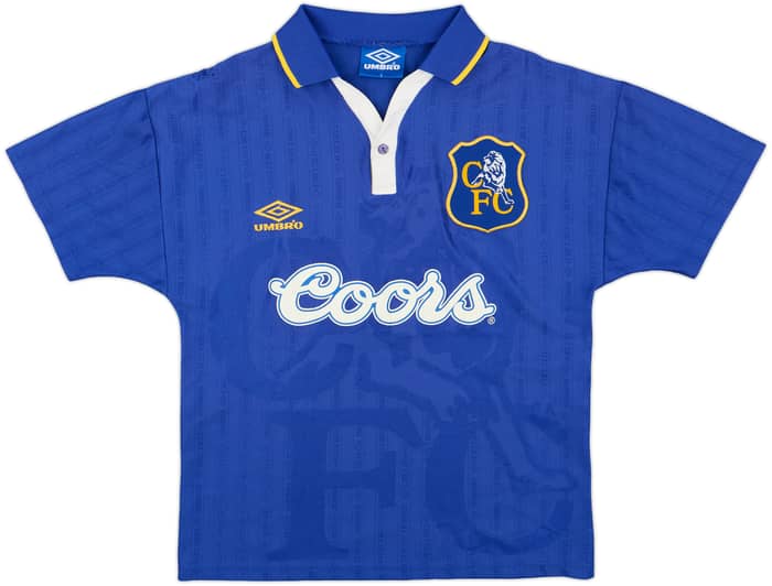 1995-97 Chelsea Home Shirt Stein #9 - 6/10 - (Y)