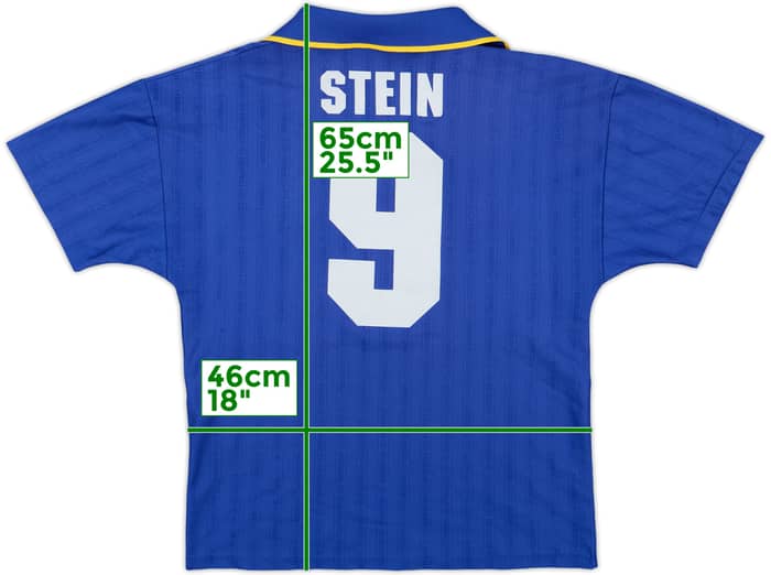 1995-97 Chelsea Home Shirt Stein #9 - 6/10 - (Y)