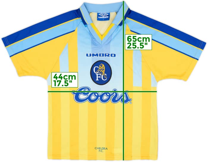 1996-97 Chelsea Away Shirt - 8/10 - (Y)