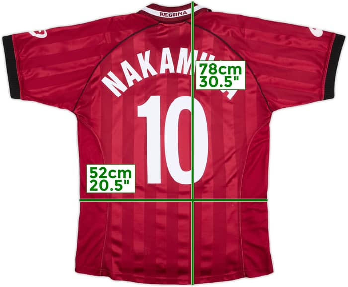 2002-03 Reggina Home Shirt Nakamura #10 - 9/10 - (L)