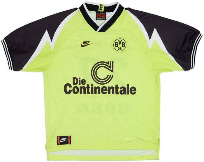 1995-96 Borussia Dortmund Home Shirt Sosa #27 - 7/10 - (XL)
