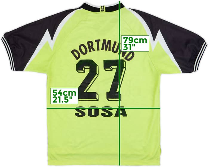 1995-96 Borussia Dortmund Home Shirt Sosa #27 - 7/10 - (XL)