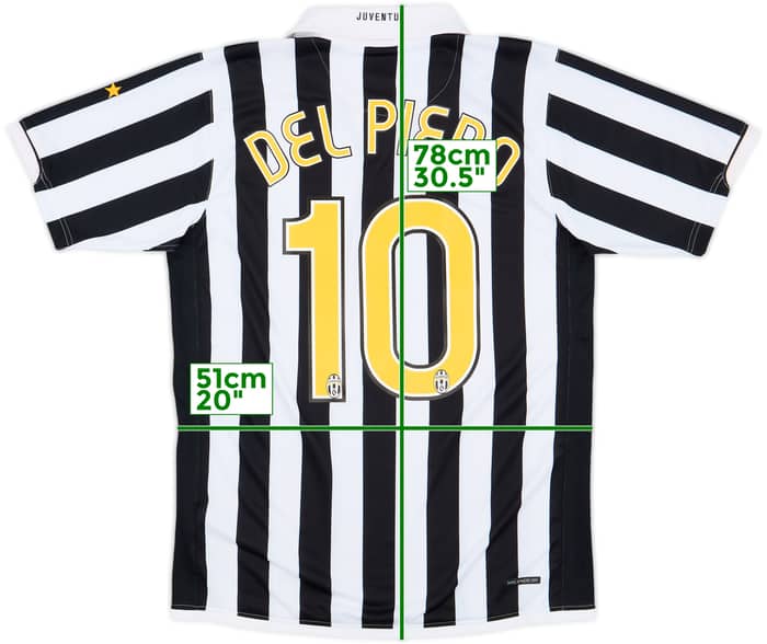 2006-07 Juventus Home Shirt Del Piero #10 - 10/10 - (M)