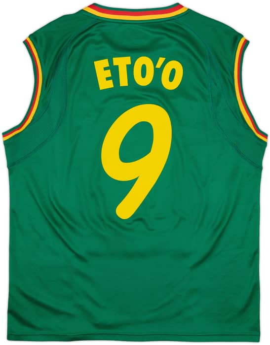 2002 Cameroon Home Vest Shirt Eto'o #9 - 9/10 - (XL)