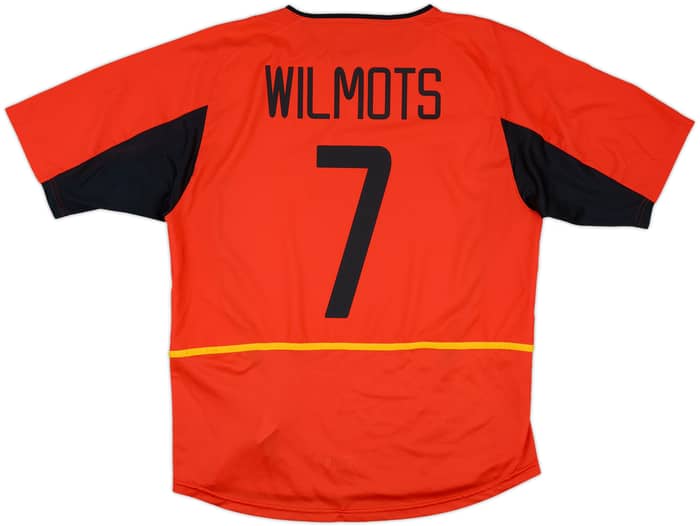 2002-04 Belgium Home Shirt Wilmots #7 - 9/10 - (L)