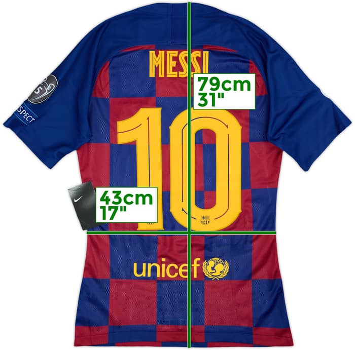 2019-20 Barcelona Player Issue Home Shirt Messi #10 (S)