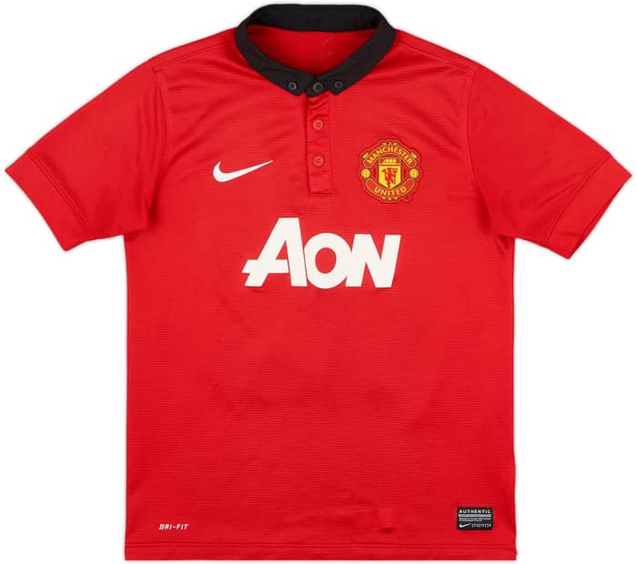 2013-14 Manchester United Home Shirt v.Persie #20 - 7/10 - (M.Boys)