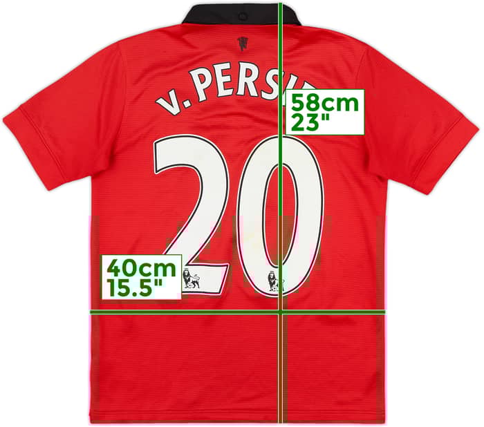 2013-14 Manchester United Home Shirt v.Persie #20 - 7/10 - (M.Boys)