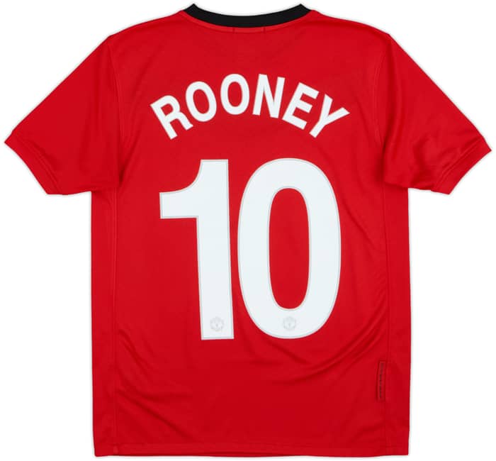 2009-10 Manchester United Home Shirt Rooney #10 - 9/10 - (L.Boys)