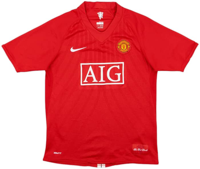 2007-09 Manchester United Home Shirt Rooney #10 - 9/10 - (XL.Boys)