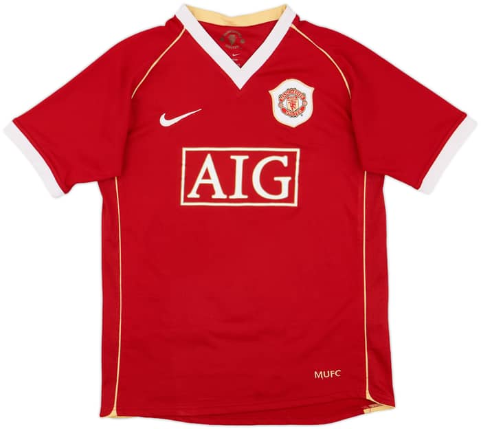 2006-07 Manchester United Home Shirt Rooney #8 - 8/10 - (L.Boys)